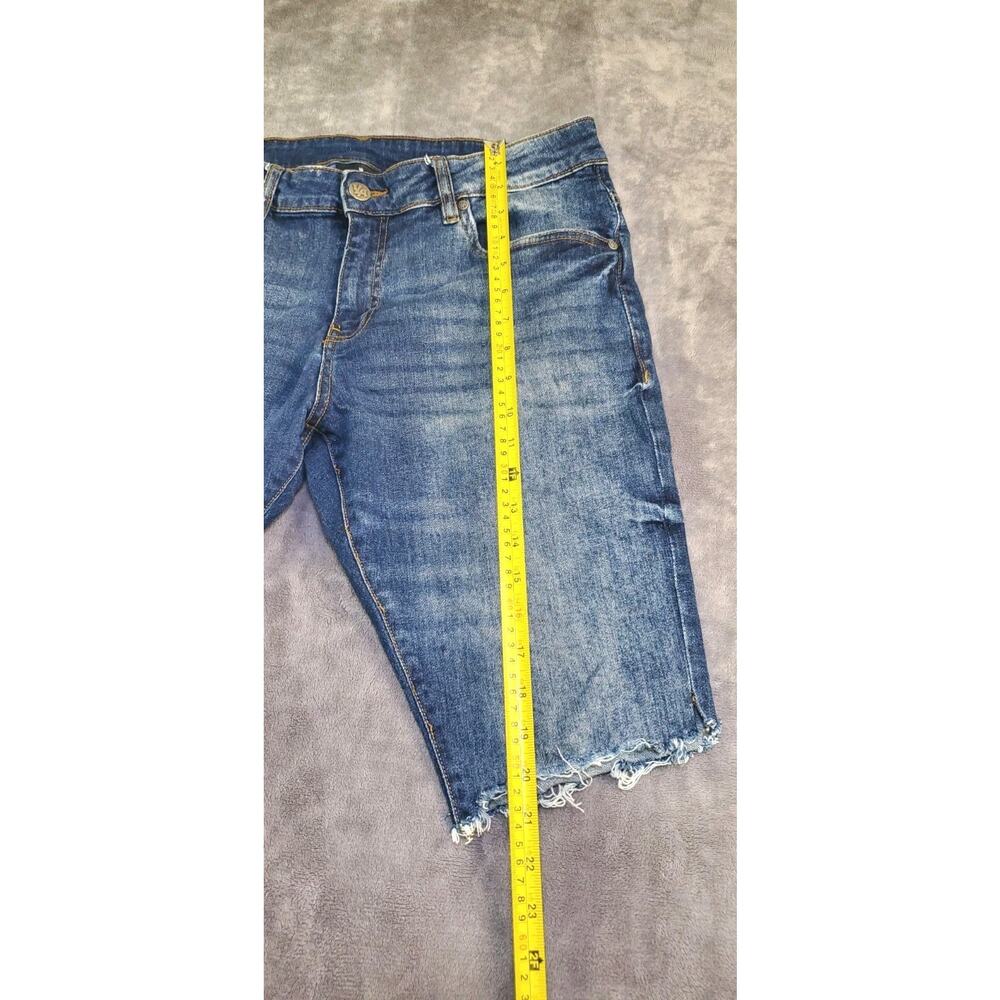 Young La Jeans Shorts Mens Size 34 Blue Denim Casual Stretch Cut-offs C11-125 - Picture 2 of 10